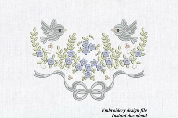 Floral Bird Border