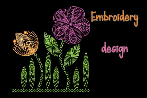 Floral Elegance in Embroidery