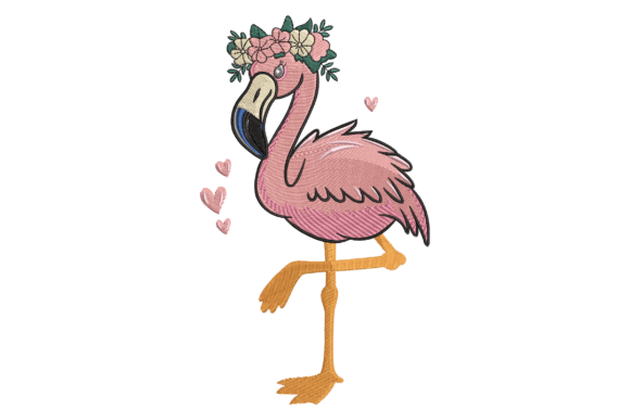 Floral Flamingo