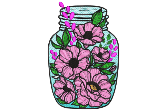 Floral Jar Review for Embroidery Designers