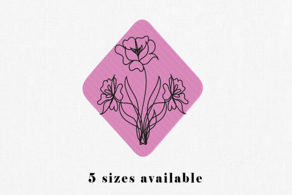 Floral Line Art