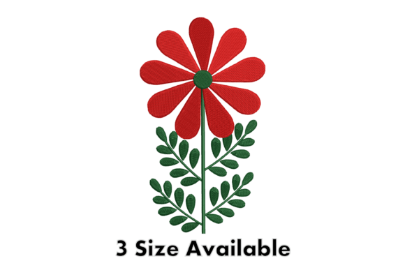 Red Daisy Flower