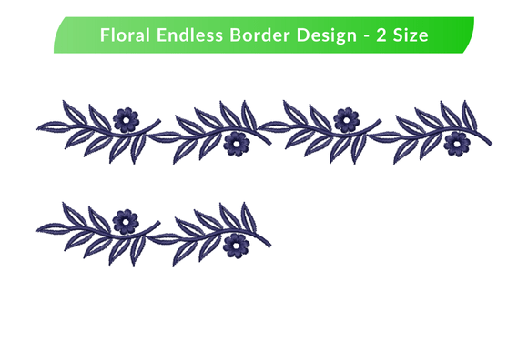 Seamless Floral Border